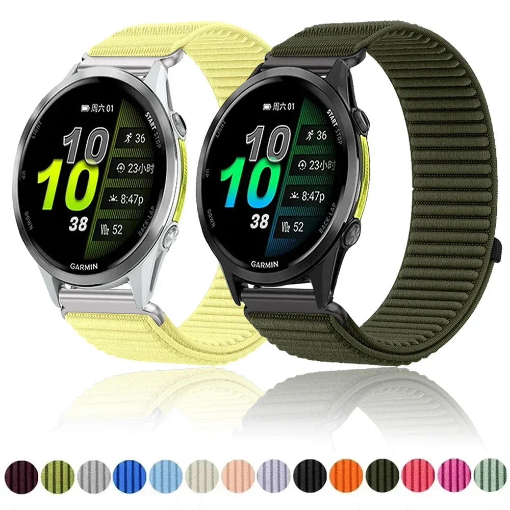 18mm 20mm 22mm Nylon-Schlaufenarmband für Garmin Forerunner 970 570 Venu 4 45mm 41mm Venu 3 Wave Armband Garmin Active 6 Zubehör