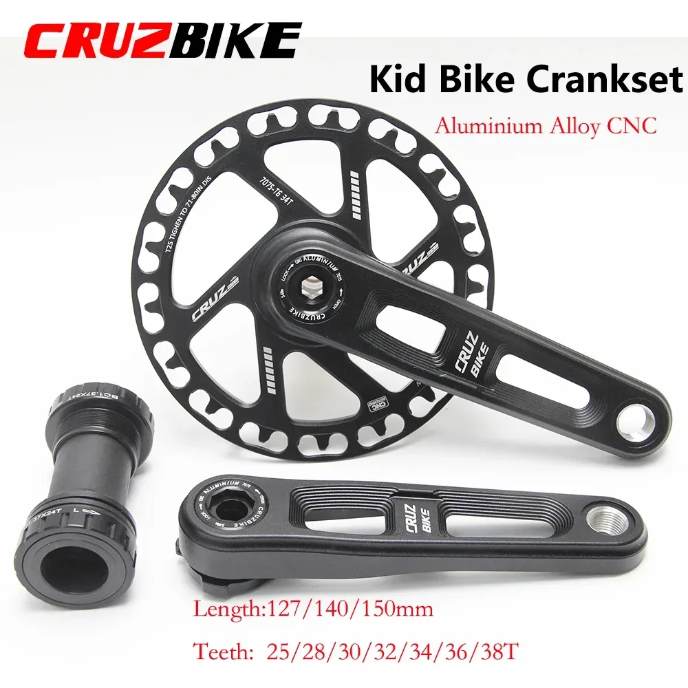 Cruzbike Kinder Faltrad Kurbel garnitur ultraleicht 127/140/150mm Hohl Tech Kurbel Aluminium legierung Fahrrad teile Zubehör