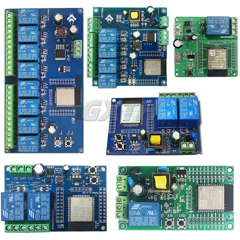 ESP32 WIFI Bluetooth BLE 1/2/4/8 Kanal Relais Modul ESP32-WROOM Entwicklung Board Zubehör AC220V/DC5-30V