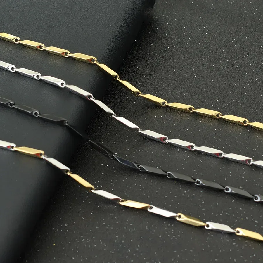Noter Neue Edelstahl Halskette Für Männer Hiphop Rock Kette Link Kragen 4 Farben Punk Schmuck Erkek Kolye Zubehör Für Ihn