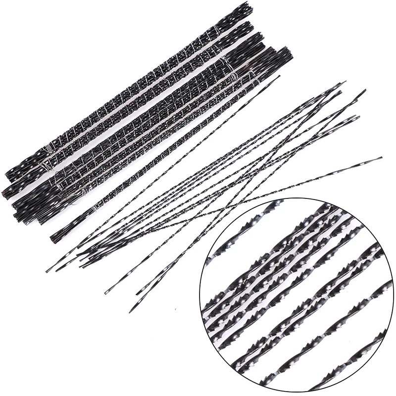 12 Teile/los Diamant Draht Sägeblatt Cutter Schmuck Metall Schneiden Jig Klingen Holz Hand Handwerk Werkzeuge Scroll Spirale Zähne