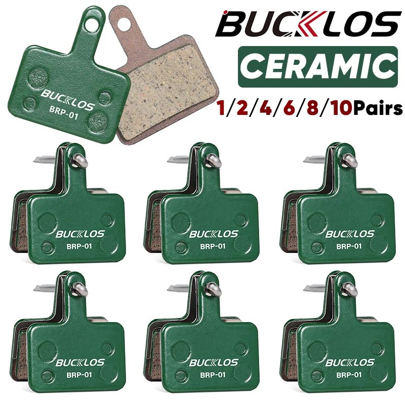 BUCKLOS Keramik Hydraulische Scheibenbremsbeläge für SHIMANO B01S B05S 1/2/4/6/8/10 Paar MTB Bremsbeläge Verschleißfeste Scheibenbremsbeläge