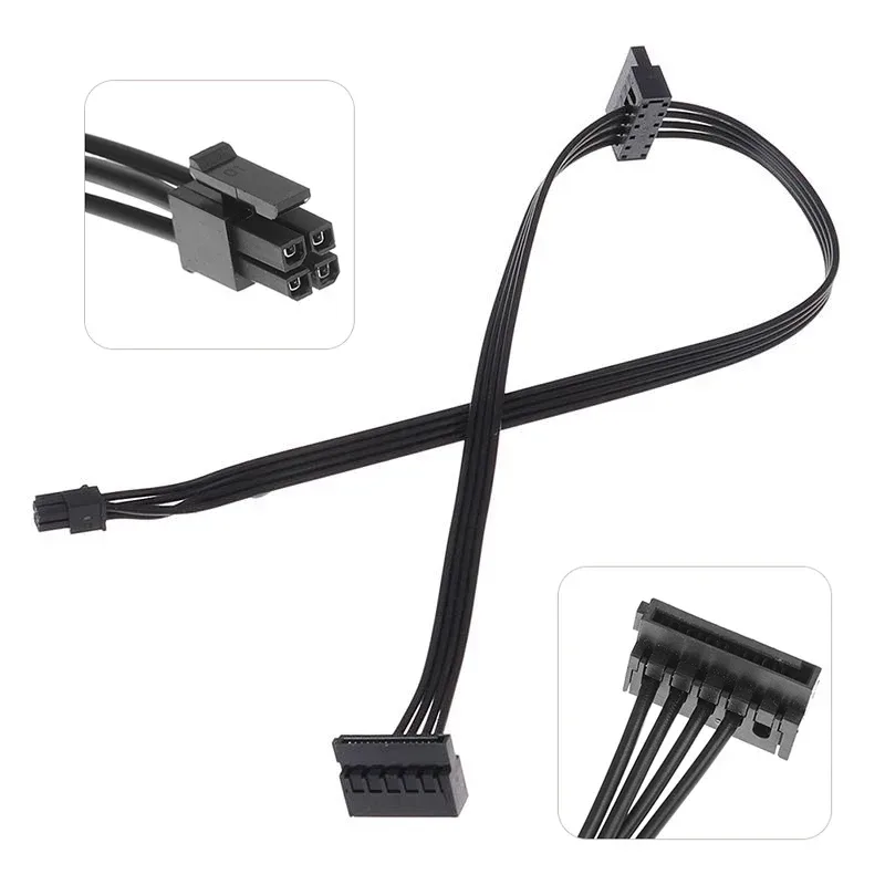 45/65 cm Mini 4 Pin zu SATA Netzteil Kabel für Lenovo Hauptplatine Schnittstelle Kleine 4Pin zu einem/zwei/drei SATA SSD Netzteil