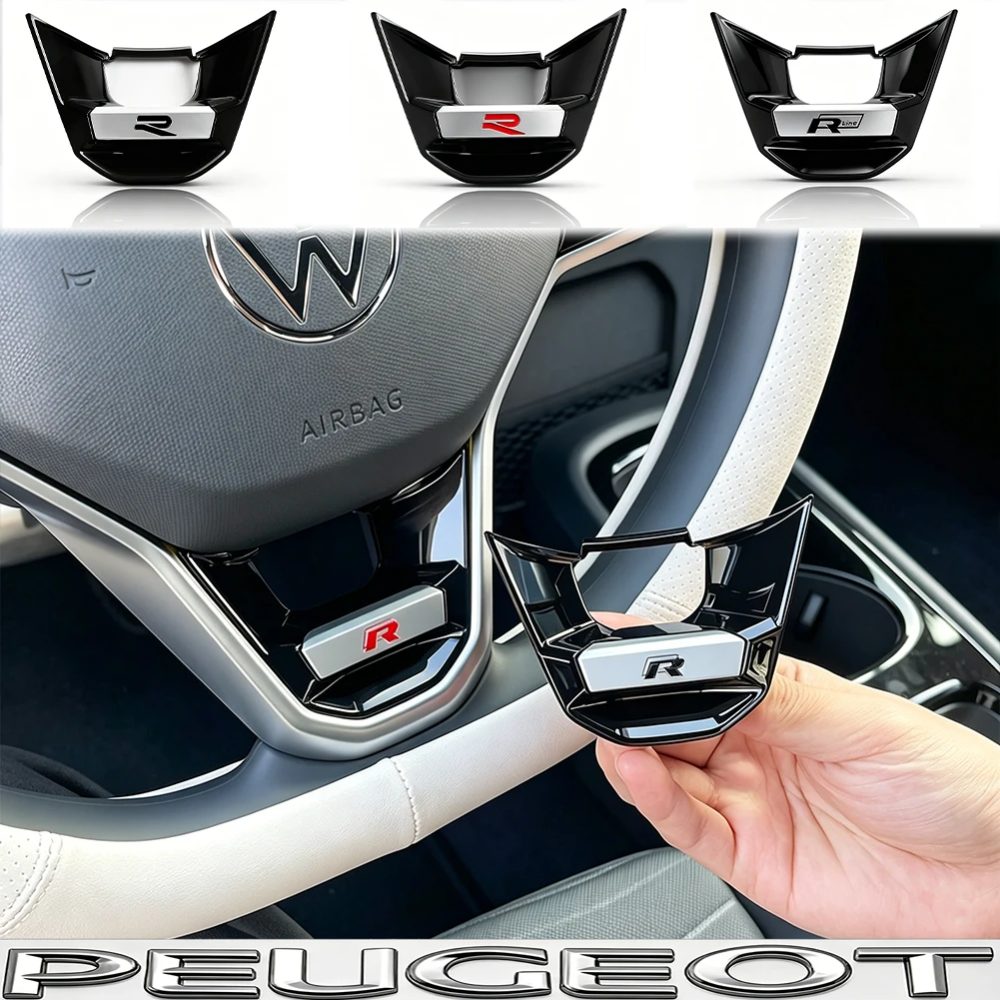Auto-Innendekoration Lenkradabdeckung Untere Zierleiste Aufkleber Zubehör Für VW Golf Tiguan T-Roc Polo Passat ID.4 T-Cross