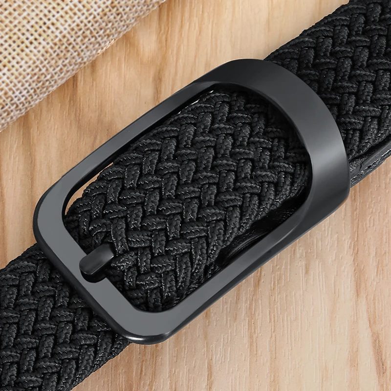Nicht loch Punch-freies MÄNNER UND FRAUEN Woven Gürtel Elastische Stretch Leinwand Gürtel Weiblichen Koreanischen Stil Vielseitig Student hosen Gürtel