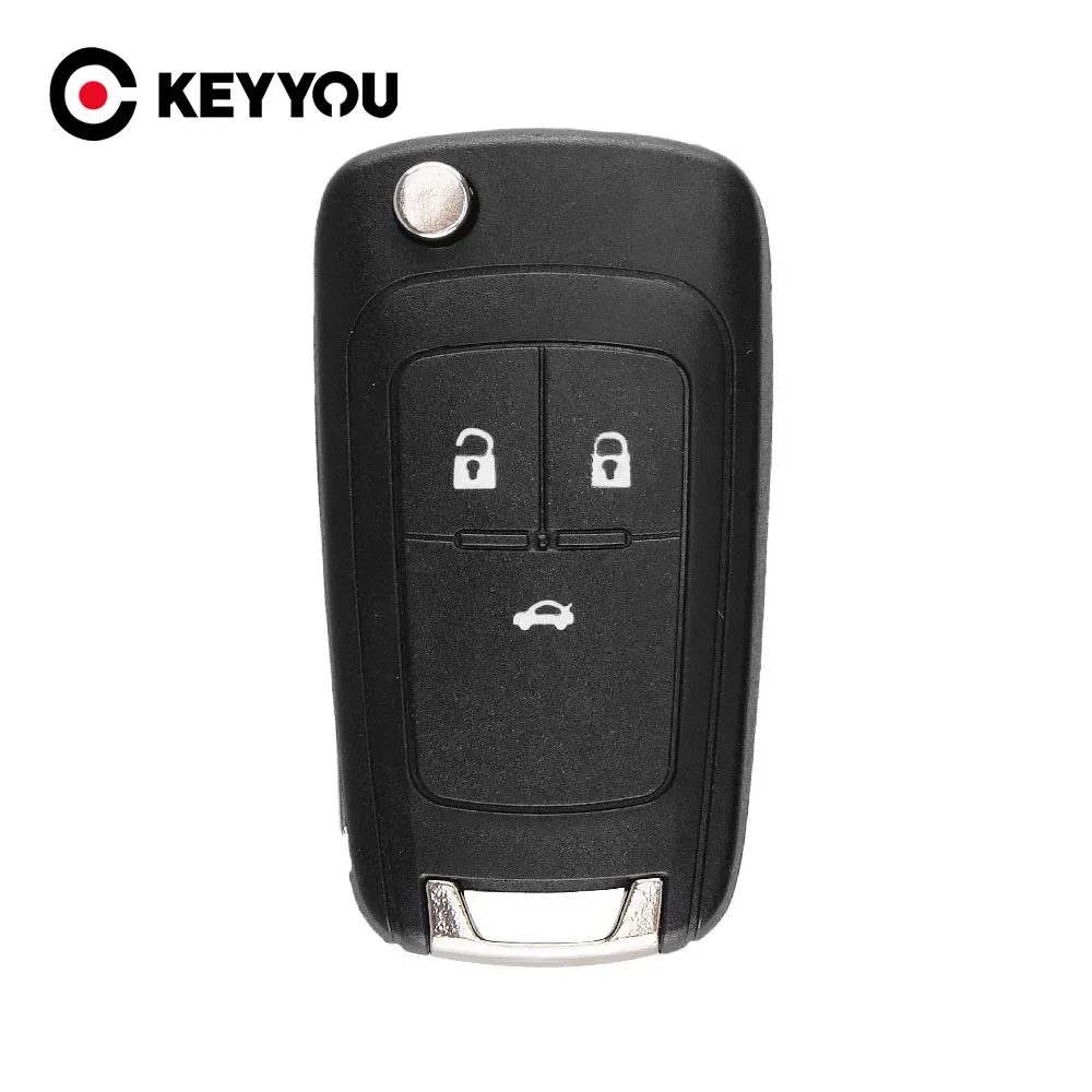 KEYYOU Flip Folding Remote-Car Key Shell Für Vauxhall Opel Astra J Corsa E Insignia Zafira C 2/3/4/5 Tasten