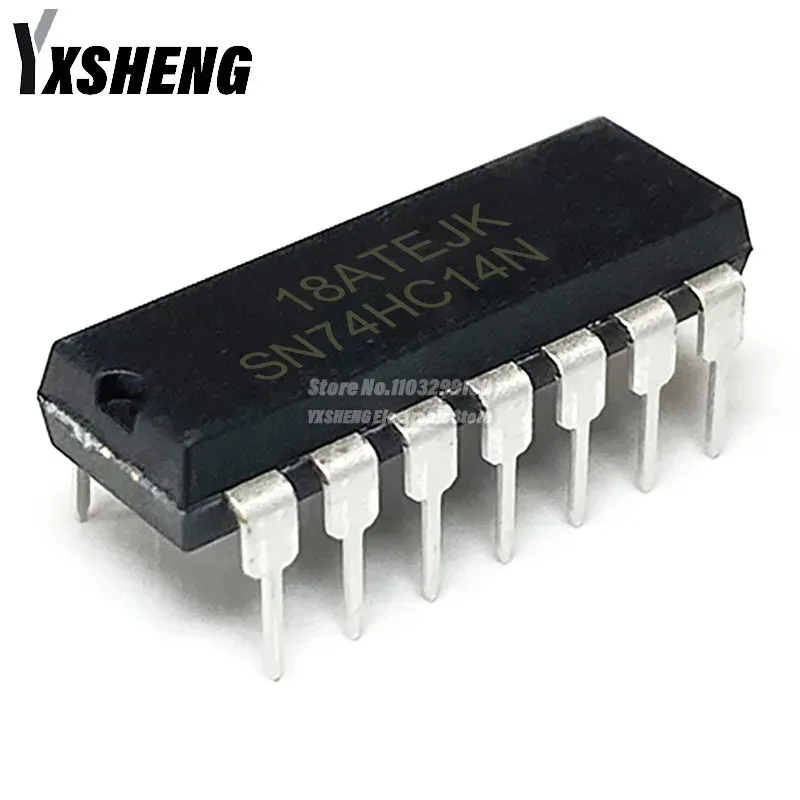 10PCS SN74HC14N DIP14 SN74HC14 DIP 74HC14N 74HC14 Inverter Hex Schmitt-Trigger DIP-14 IC Chip