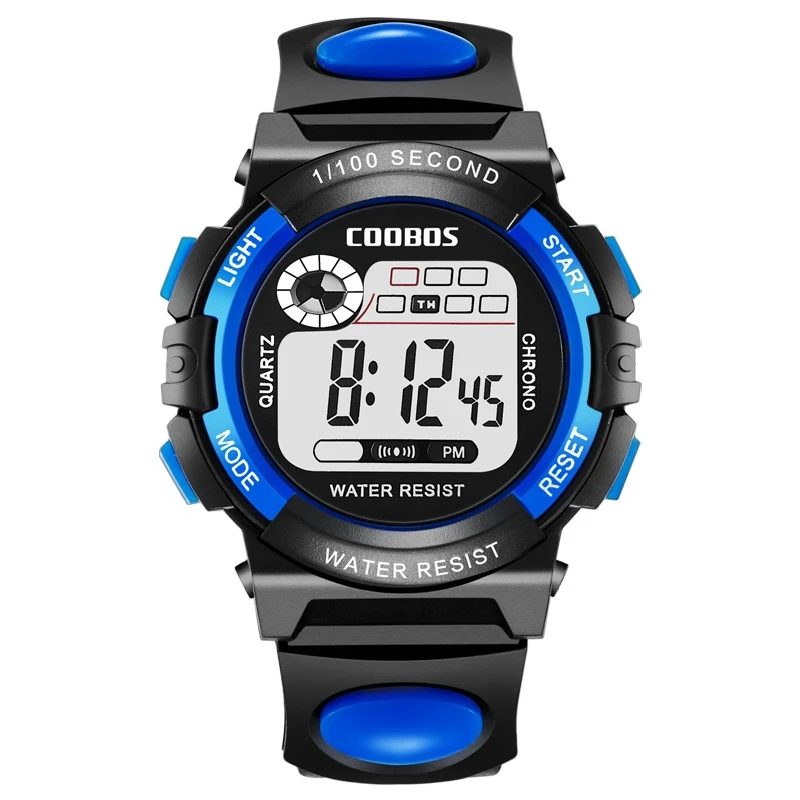 COOBOS Marke Kinder Uhren Led Digital Kinder Uhren Jungen Sport Uhr Student Multifunktionale Armbanduhren relogio infantil