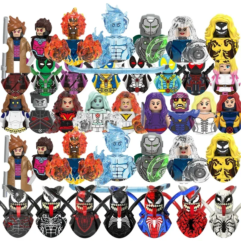 Legends Toys Bricks XH1422-1429 ICE Man Deadpool TV1017-1024 als Geschenk, Bausteine, Mini-Actionfiguren, Spielzeug für Kinder