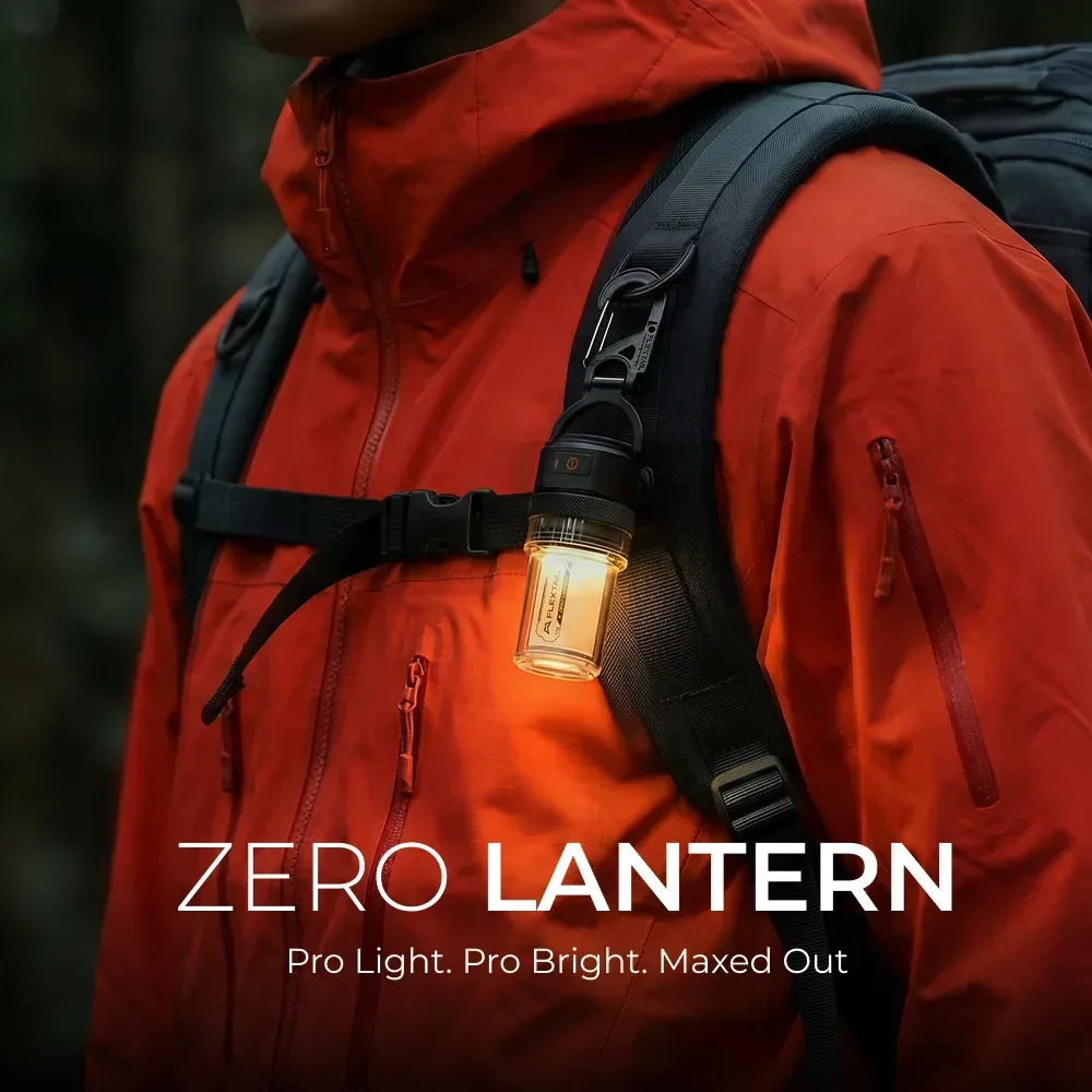 FLEXTAIL ZERO LANTERN - 56g Ultraleichte 2-in-1 Campinglampe, 300LM Helle LED, IPX5 Wasserdicht für Camping Wandern Notfälle