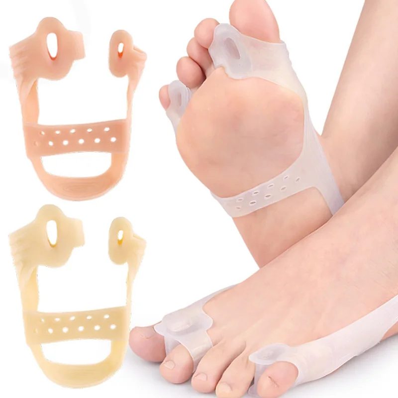2 Stück Pull Toe Valgus Corrector für Herren und Damen, Zehenspreizer für Erwachsene, Fünf-Zehen-Zehenspreizer