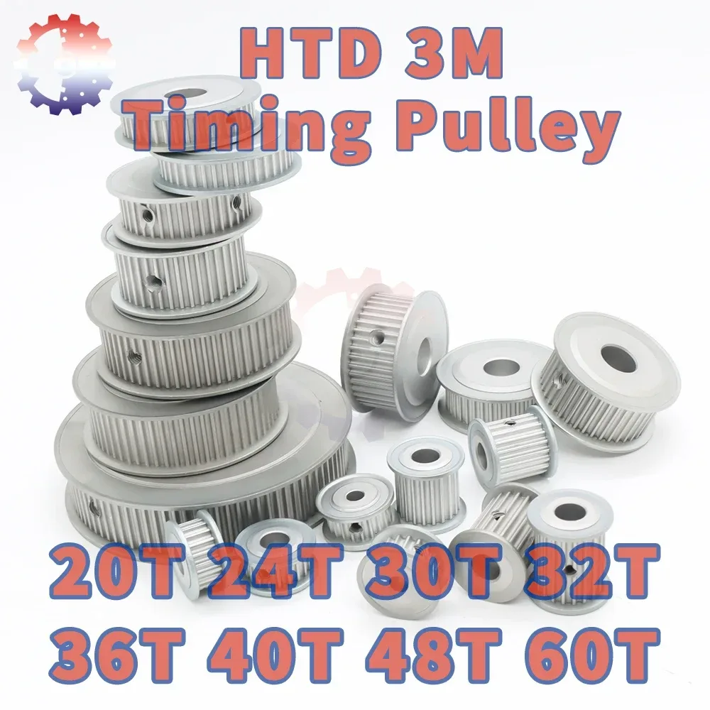 HTD 3M Synchronrad 3M Riemenscheibe 20 Zähne 30 Zähne 40 Zähne 60 Zähne HTD3M 20T 24T 30T 32T 40T 48T 60T HTD3M Zahnriemenscheibe