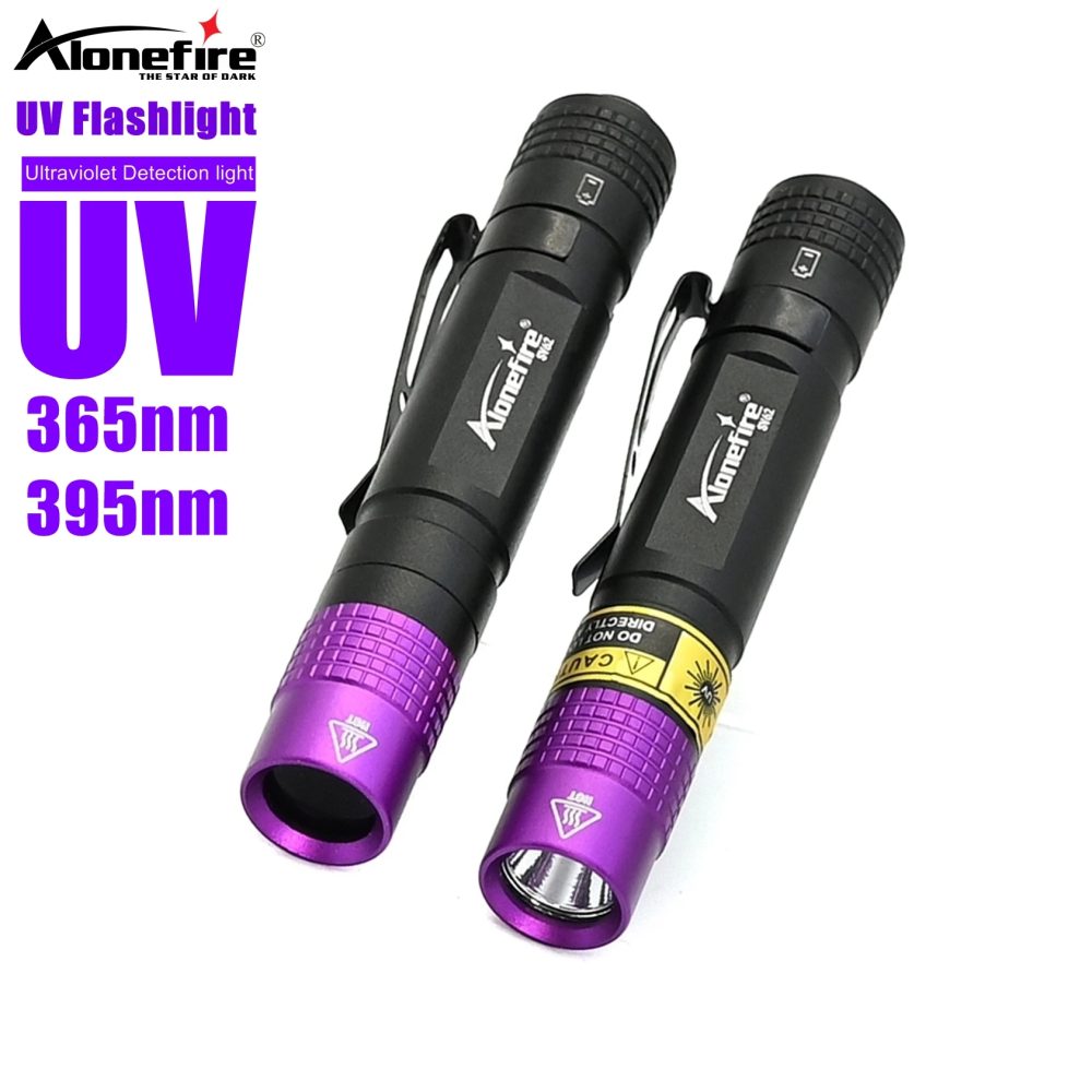 365/395nm UV Taschenlampe Schwarzlicht Mini Uv Taschenlampe Geld Erz Haustier Urin Unsichtbare tinte Marker Fleck Skorpion Detektor Lampe