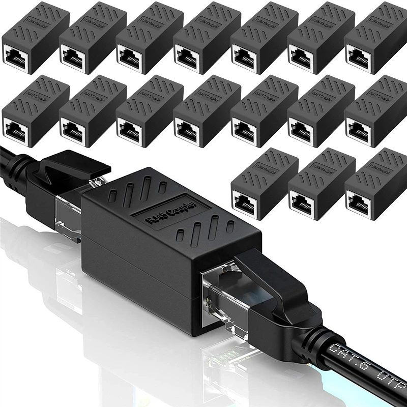 1/5/10/20 stücke RJ45 Koppler Ethernet Kabel Koppler LAN Stecker Cat7 Cat6 Cat5e Ethernet Kabel Extender Adapter Buchse auf Buchse