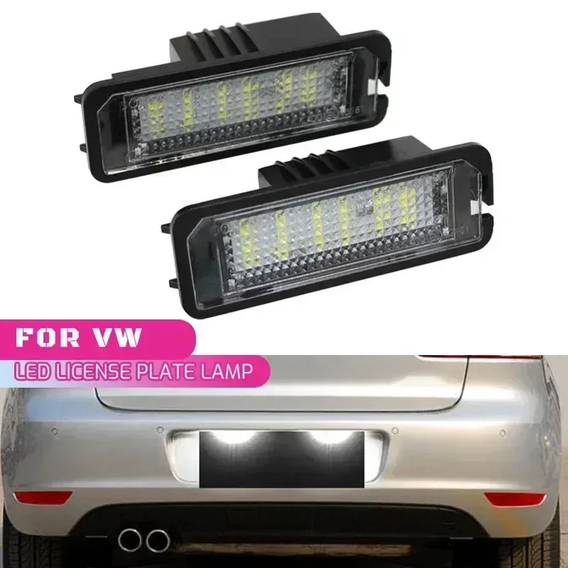 12V Auto Kennzeichenbeleuchtung LED Lampe Auto Zubehör für VW Golf 4 5 6 7 MK4 MK7 Passat CC Scirocco Skoda Seat Leon Ibiza