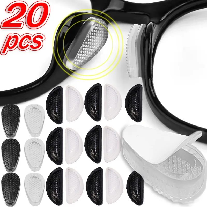 Anti-Rutsch-Brillen, Nasenstützen, Silikon, unsichtbare Brillen, Luftpolster, Nasenpads, transparent, weich, selbstklebend, Nasenhalter