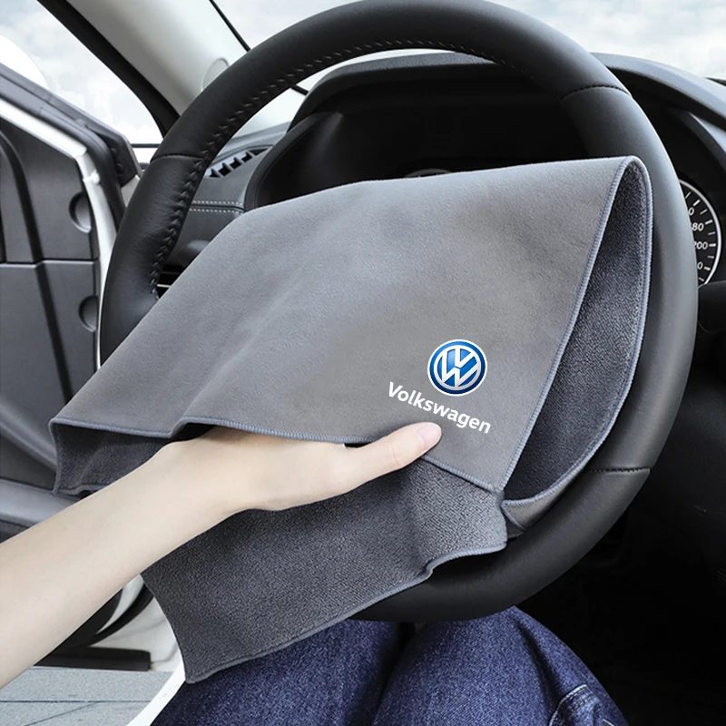 1 Stück Autowaschtücher Mikrofaser-Reinigungstuch Trockentuch für VW Polo Atlas Passat Jetta Touareg Magotan Variant Golf Nivus Tiguan Arte