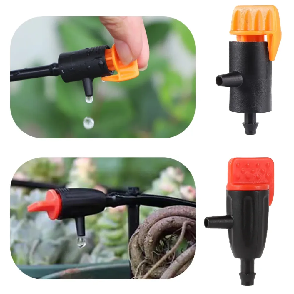 20 Stück 0 ~ 60l/0 ~ 40l einstellbarer Tropfer Mikro-Tropf-Bewässerungs regler Emitter Garten Faltbett Pflanze Sukkulente Blumen bewässerung