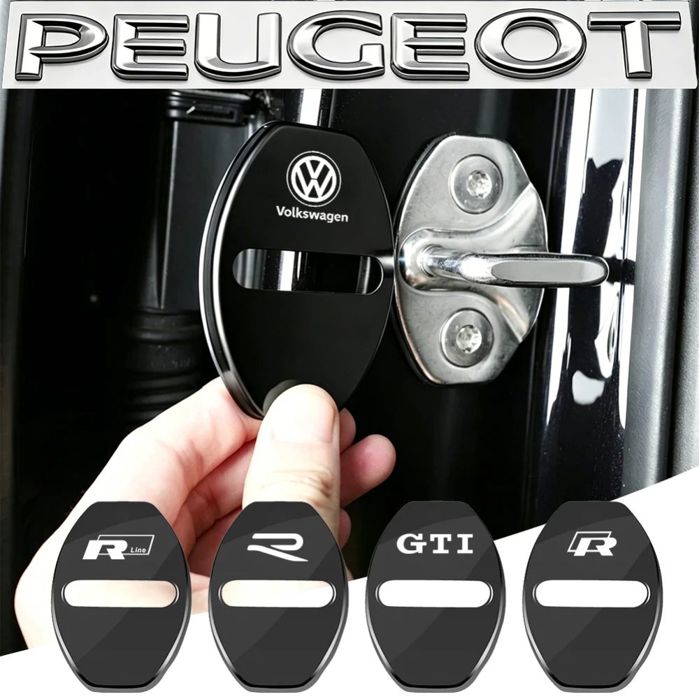Zinklegierung Autotürschloss-Schutzabdeckungen für VW GTI Polo Golf Passat Scirocco Tiguan Jetta T-ROC Touareg Taigo CC