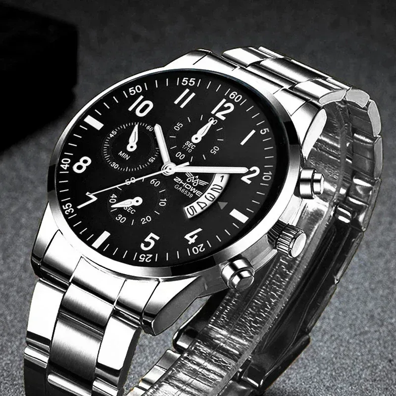 Luxuriöse Herren-Kalenderuhr mit Quarzwerk, Modische Geschäftsuhr für Männer, Armbanduhr Reloj Hombre