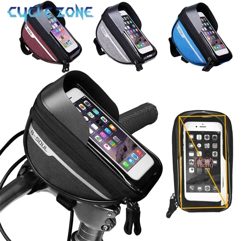Berg Fahrrad Tasche Touchscreen Radfahren Lenker Telefon Halter Tasche Fahrrad Taschen Fahrrad Telefon Lagerung Taschen Radfahren Zubehör