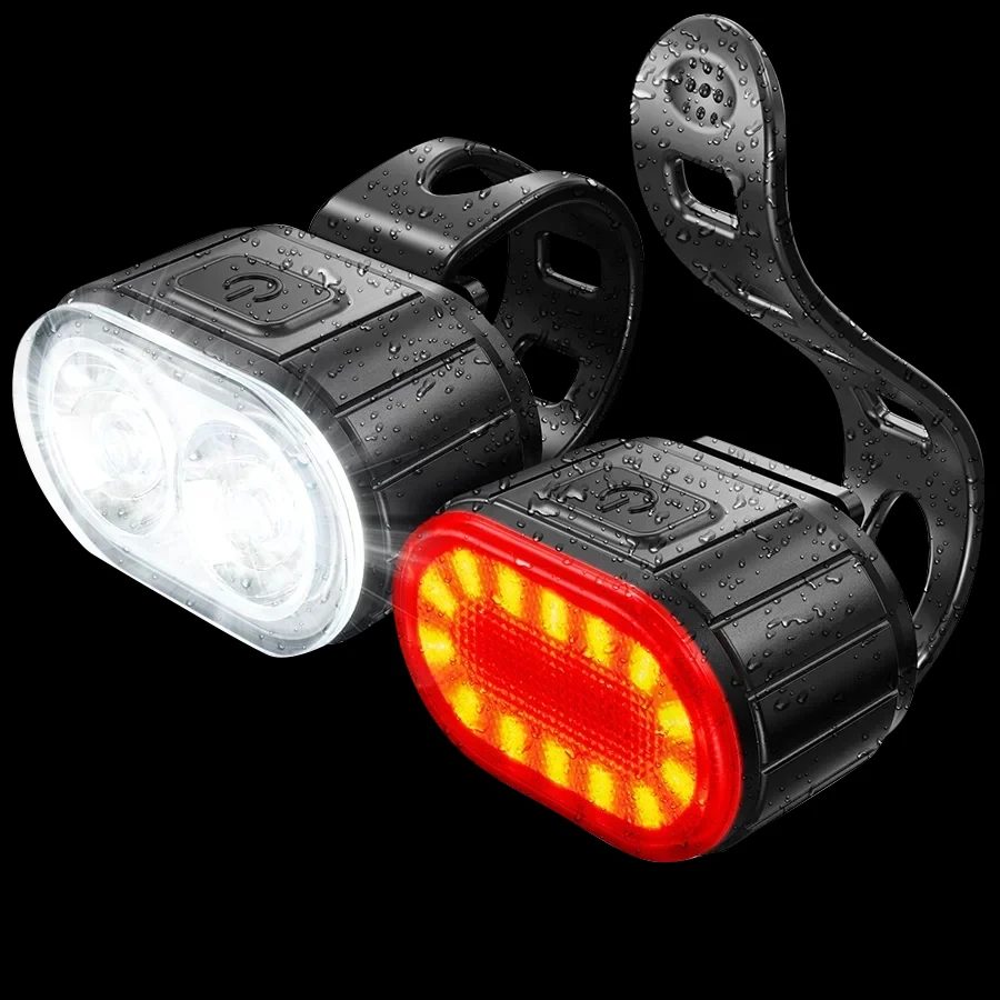 Fahrradbeleuchtung Vorder- und Rücklichter Fahrradlampe LED-Fahrradlicht Fahrrad-Taschenlampe für Vorder- und Rücklicht