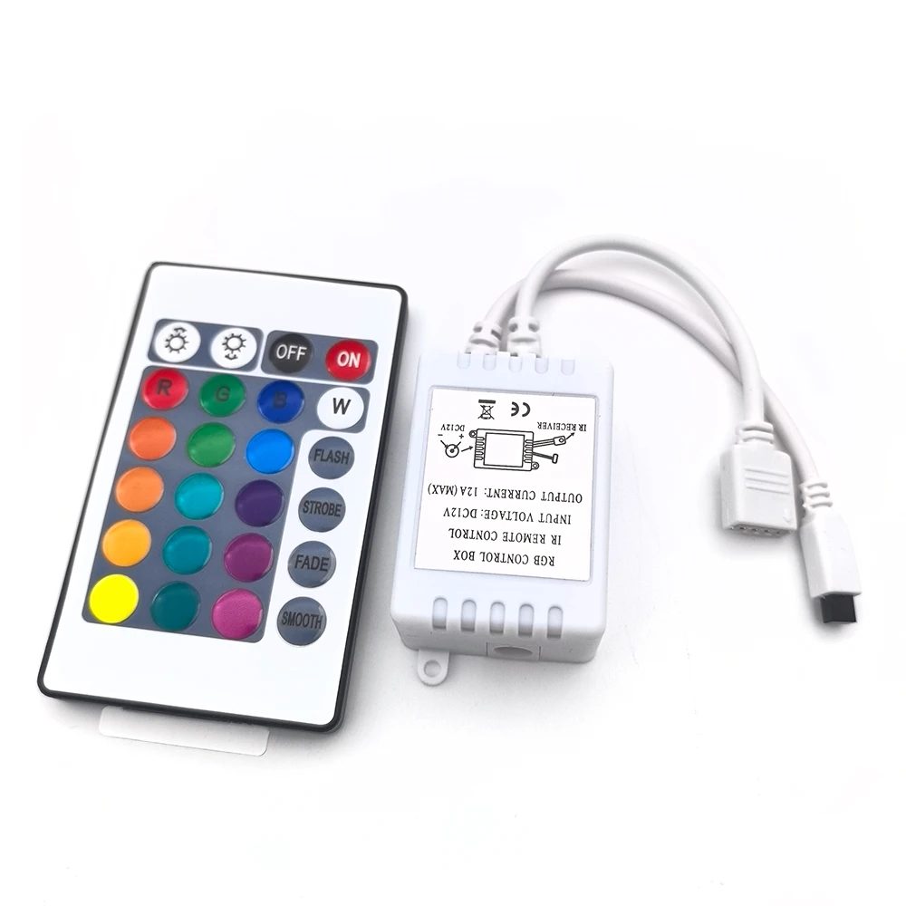 12V 24Key LED RGB IR RF Infrarot drahtlose Steuerung für 3528/2835/5050 LED 12V 24 Tasten drahtlose Steuerung kostenloser Versand