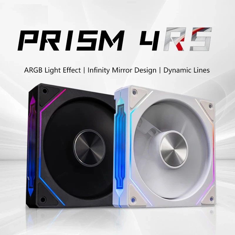 PRISM 4 RS Computergehäuselüfter 12 cm ARGB 4-poliger leiser Lüfter 12 V großes Luftvolumen 800?1600 U/min
