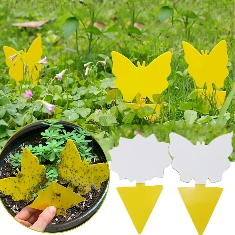 10-40 Stück Klebefallen Fruchtfliegenfalle Gelbe Klebrige Insektenfalle für Innen- und Außenbereich Schädlingsbekämpfung Garten Starker Kleber Pflanzen