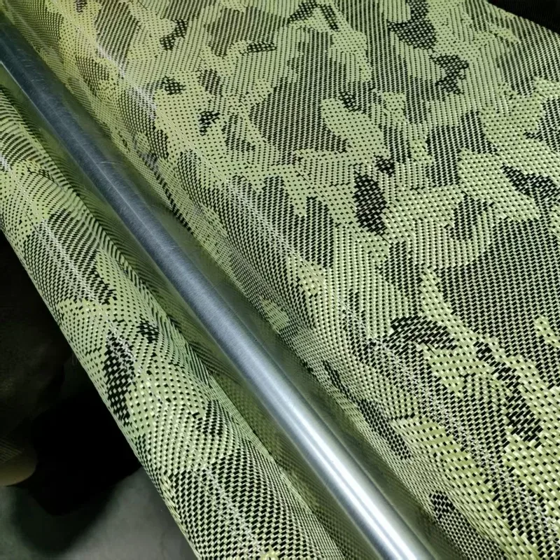 3K 240gsm Tarnmuster Kohlefaser-Kevlar-Mischgewebe 100cm*50cm/30cm pro Stück, für Auto- und Motorradmodifikationen