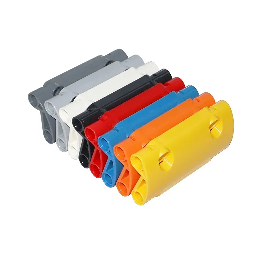 4PCS MOC Teile 24119 Panel Gebogen 7x3 mit 2 Pin Löchern durch Panel Oberfläche Mechanische Bausteine Auto technische Ziegel