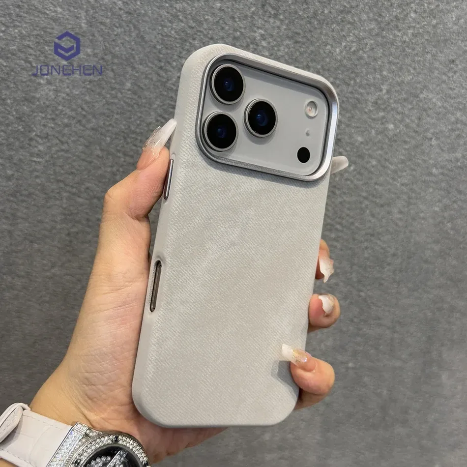 Magnetisches Flanell-Gewebe für Magsafe Orange Hülle für iPhone 16 17pro Max 17 15 18 Pro 13 14 12 Kabelloses Laden Legierungs-Objektivabdeckung