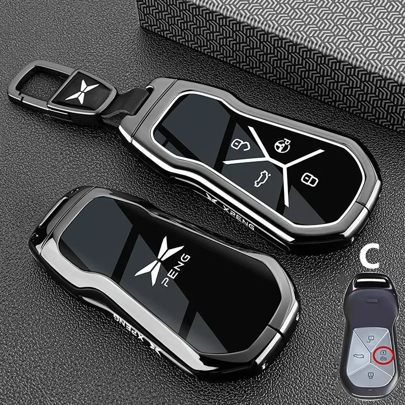 Für Xpeng Xiaopeng Mona M03 P7 P7i P7 + P5 G3 G3i G6 G9 G7 2025 2023 Auto Schlüssel Fall schlüsselbund Fob Abdeckung Shell Tasche Fob Zubehör