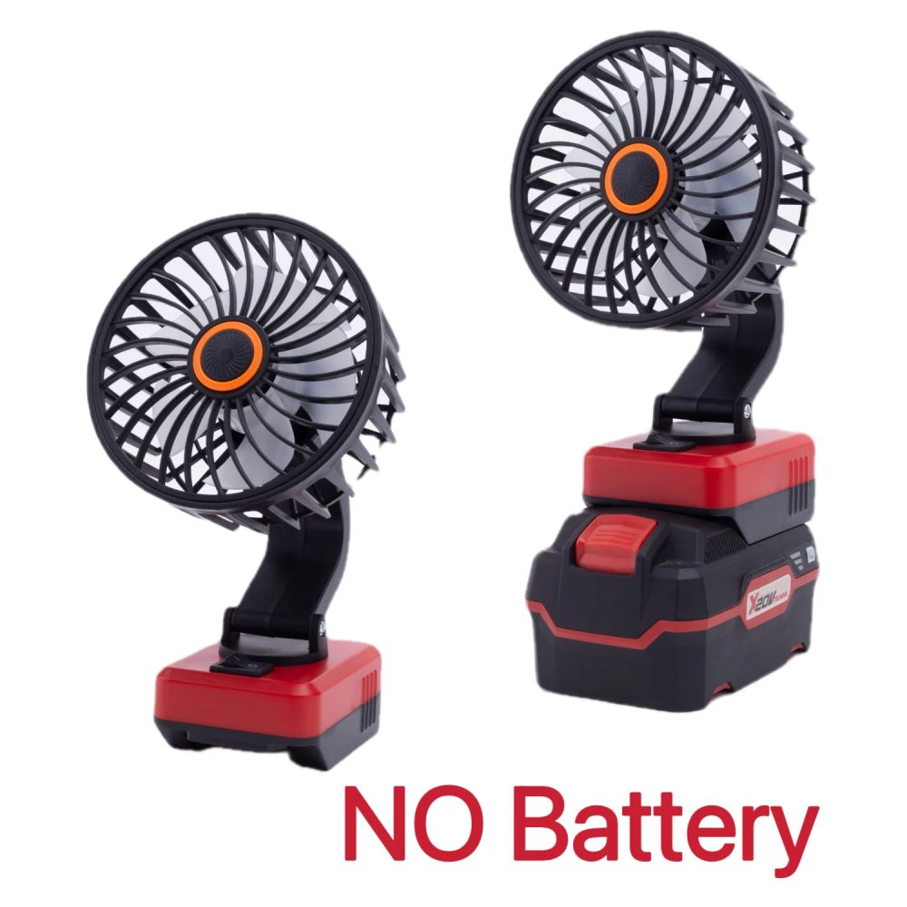 Werkzeugventilator für Parkside X20V Lithium-Ionen-Akku-Adapter, tragbarer, kabelloser Ventilator für Werkstatt, Camping und Reisen (ohne Akku)