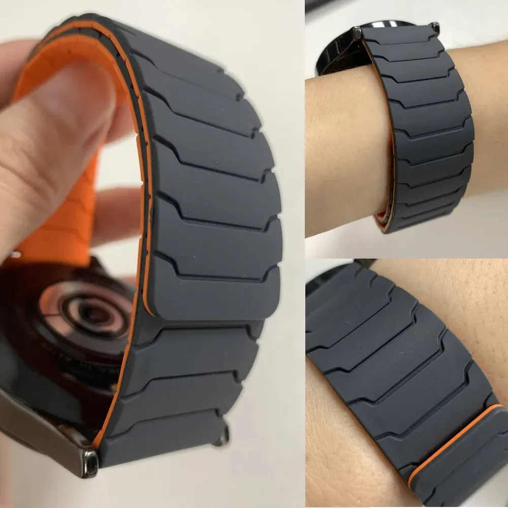 20/22 mm Magnetarmband für Huami AMAZFIT BIP 6 5 UNITY Silikon-Schlaufenband GTR 4/3/3 Pro 2e GTS 4 mini 3 BALANCE Sportarmband