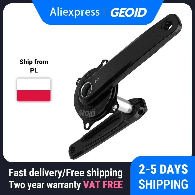 GEOID PM500 Rennrad-Leistungsmesser 110BCD 4-Bolzen-Kurbel ANT+ Bluetooth 24mm Spindel Kompatibel mit Shimano