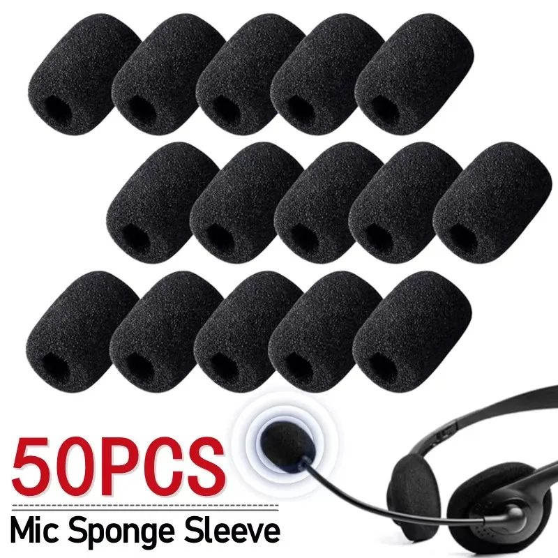 5-200PCs Mikrofon Windschutzscheibe Schwamm Abdeckung Headset Mikrofon Schaum Abdeckung Schutzkappe für Schwanenhals Treffen Mikrofon