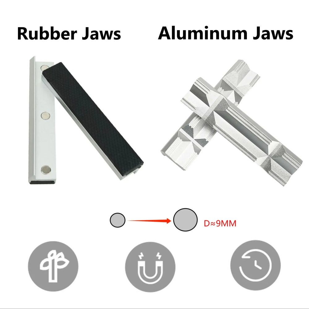 Schraubstock Magnetische Schutzhülle 4-8'' Backen Schützen Abdeckung Aluminium Legierung Gummi Hand Werkzeuge Schraubstock Schutz Zubehör