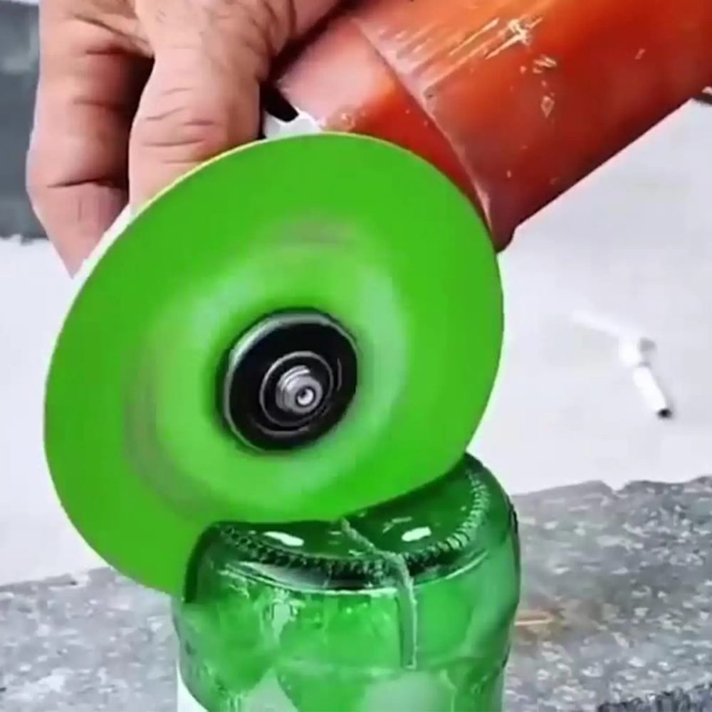 Glastrennscheibe Diamant 100 mm Marmorsäge Keramikfliesen Jade Kristall Weinflaschen Schleifen Anfasen Glasschneidewerkzeug 3/1 Stück