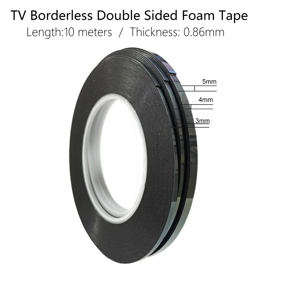3 4 5 6 mm LCD-Bildschirm, rahmenloses Klebeband, doppelseitiges Klebeband für TV, randlos, gebogenes Display, Reparaturzubehör