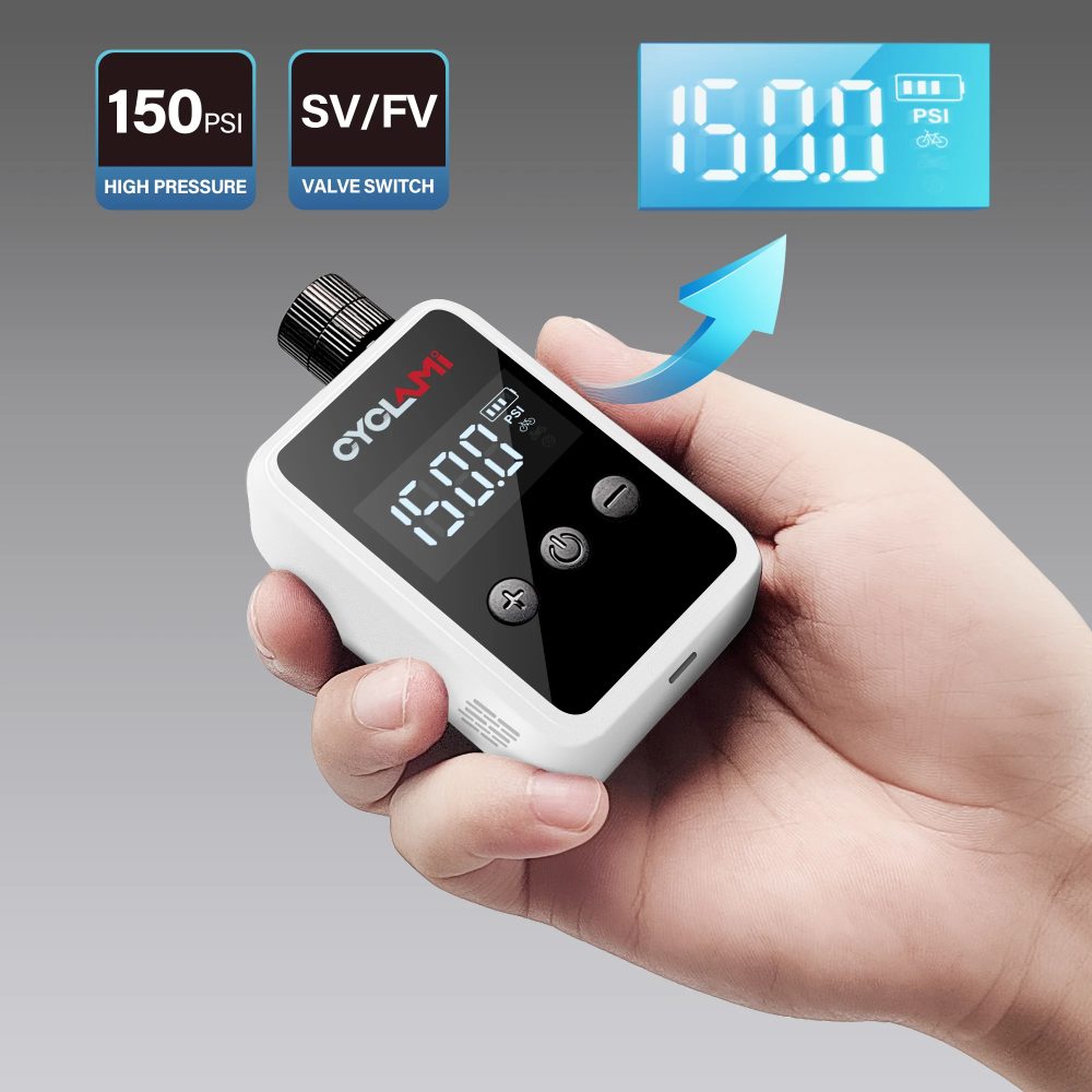 150PSI Tragbare Pocket Bike Elektrische Luftpumpe Schrader Presta Ventil Straße MINI Schnelle Wiederaufladbare Kompressor Reifen Inflator  CYCLAMI HW125