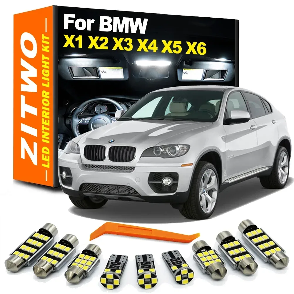 ZITWO Canbus Kein Fehler LED Innen Dome Karte Stamm Glühbirne Kit Für BMW X1 E84 F48 X2 F39 X3 E83 F25 X4 F26 X5 E53 E70 X6 E71