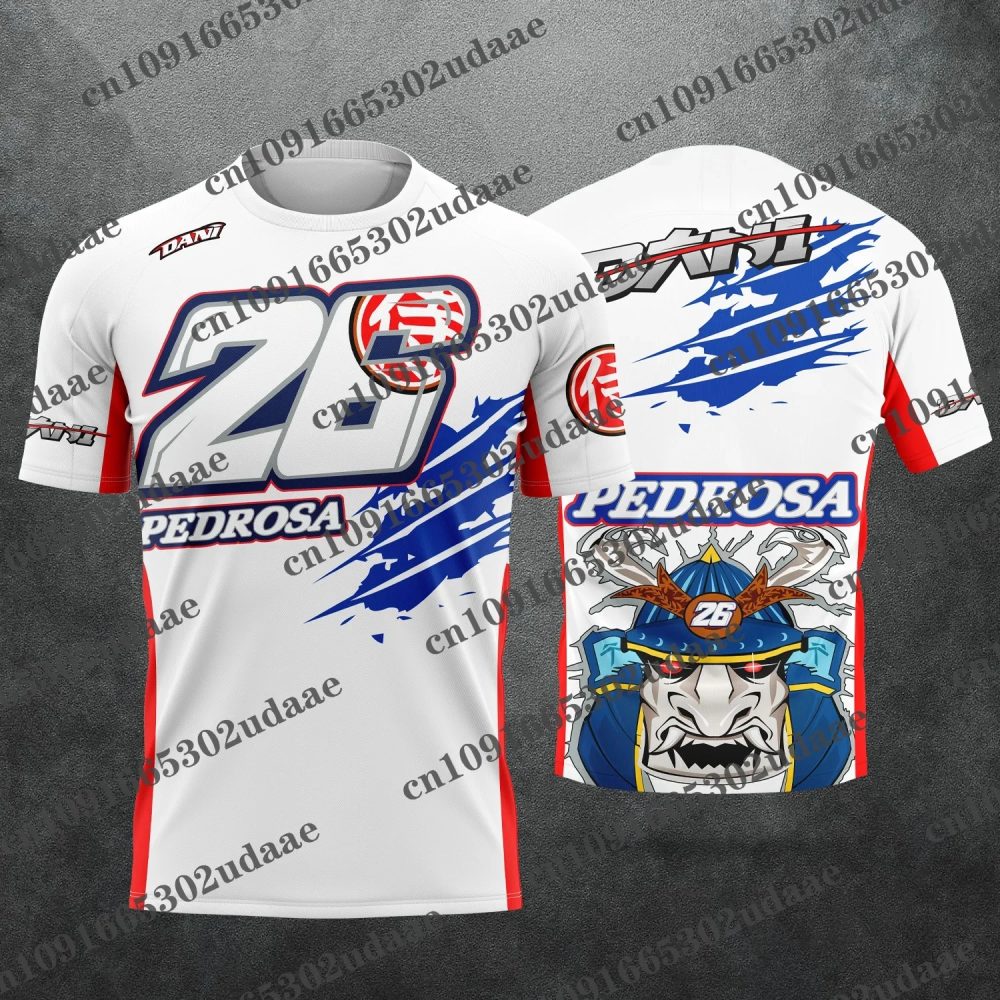 2026 Neues Rennwagen-T-Shirt Nr. 26 mit Fahrer Daniel Pedrosa für Fans, Sommerliches, lockeres, lässiges Kurzarm-Shirt für Herren, Damen und Kinder