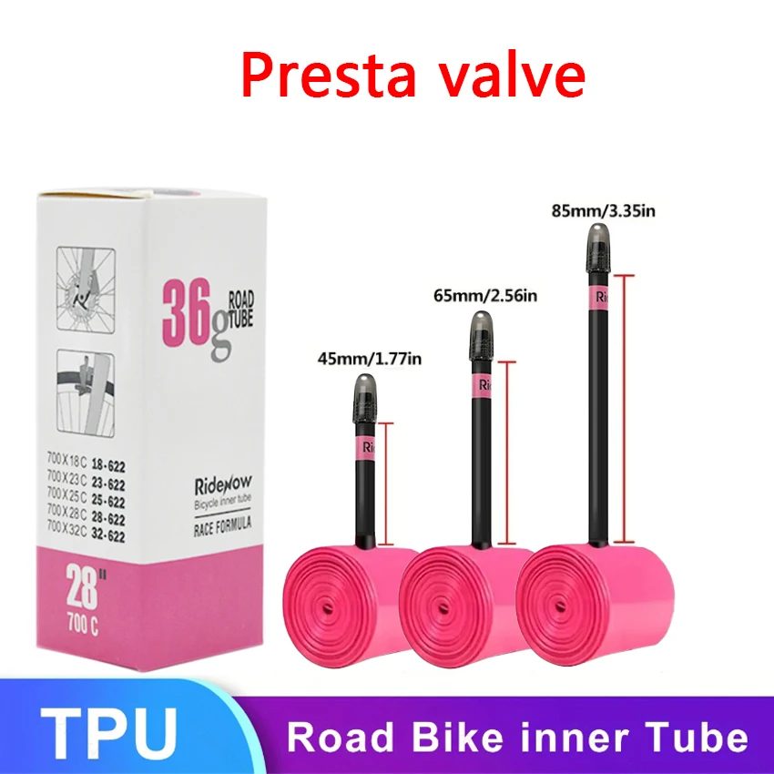 Ridenow 700C Ultraleichter Fahrradreifen 700x18 23 25 28 32 35 37 40 47C Rennradreifen MTB Fahrradkamera 29x1.5 1.75 1.9 Pneu Aro