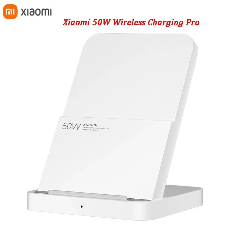 Original Xiaomi 50 W Wireless Charging Pro Vertikale Luftkühlung Schnelllade-Qi-Ständer für Xiaomi 13 Pro/12S Ultra/10 für iPhone