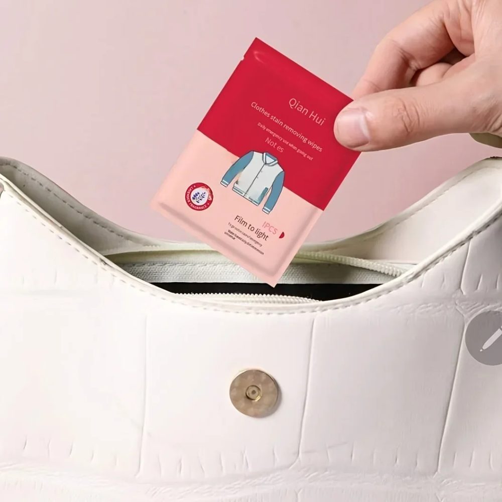 1 Packung/20 Stück unabhängige Verpackung für Kleidung, Schuhe, Fleckenentfernungstücher, Notfall, ohne Waschen, tragbare Fleckenentfernungstücher