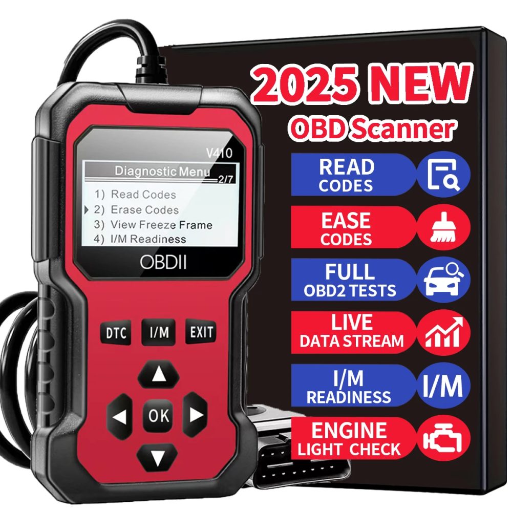 Auto-Obd2-Scanner, Diagnosetool, Codeleser, Motorfehlcodeleser, Scanner, kann alle Obd Ii-Protokollenautos seit 1996 unterstützen