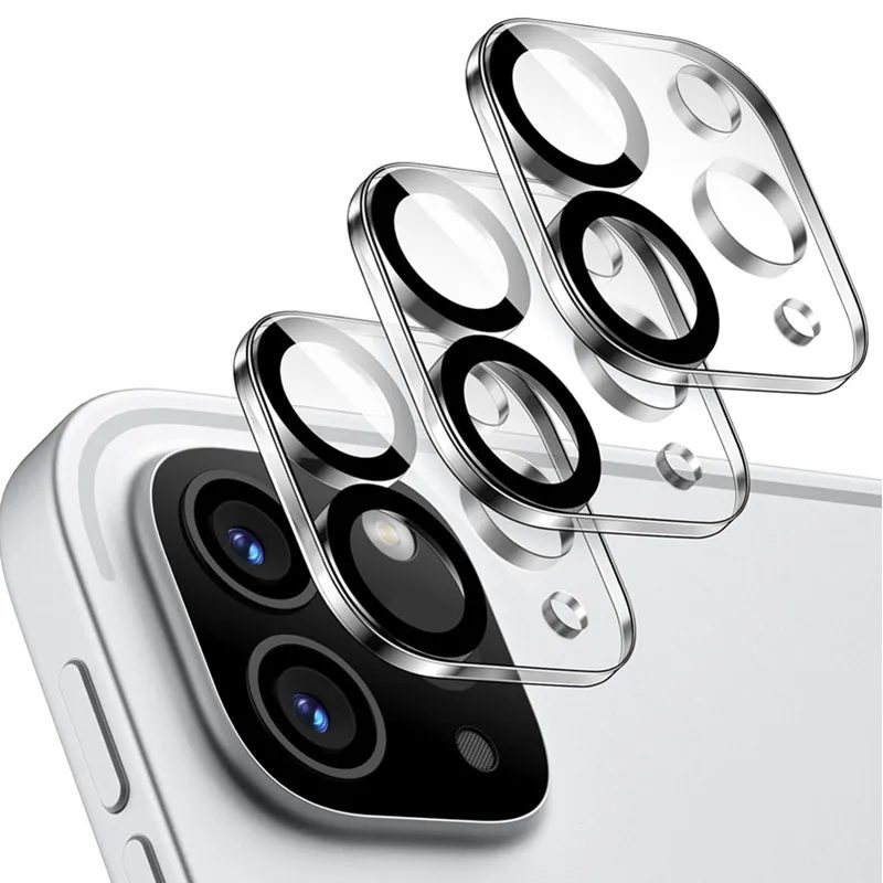 3PCS Tablet Kamera Objektiv Displayschutzfolie für IPad Pro 11 12,9 Zoll 2024 2022 I Pad Air 6 10,9 Neue HD Klar Gehärtetes Glas Flim