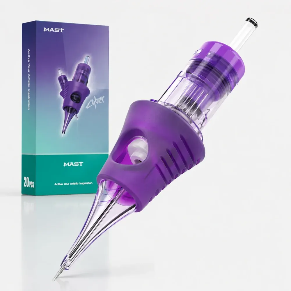 Mast Tattoo Cyber Patrone Nadeln RL Einweg Sicherheit Make-Up Permanent Maschinen Griffe 20 teile/los Tattoo Nadeln