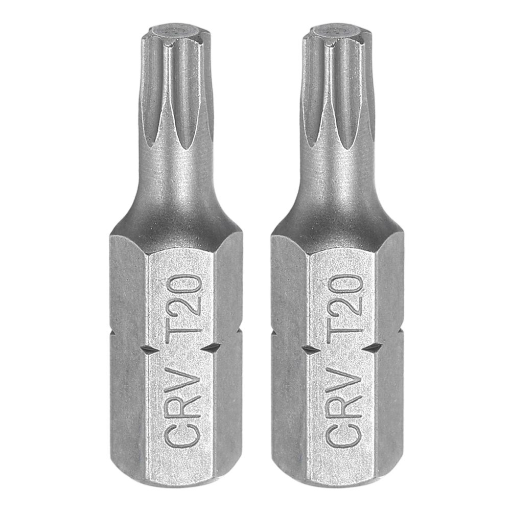 2/5/10 Stück Torx-Schraubendreher-Bits mit 1/4-Zoll-Sechskantschaft, T8/T9/T10/T15/T20/T25/T27/T30/T35/T40, 1 Zoll Länge, 6-Punkt-Sicherheitsbohrer